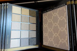 Flooring products display in showroom at Choo Choo Carpets & Floor Coverings, Inc in Lane Chattanooga, TN