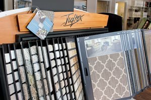 Flooring products display in showroom at Choo Choo Carpets & Floor Coverings, Inc in Lane Chattanooga, TN