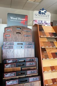 Flooring products display in showroom at Choo Choo Carpets & Floor Coverings, Inc in Lane Chattanooga, TN