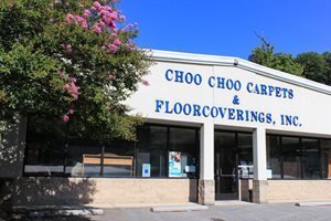 Flooring products display in showroom at Choo Choo Carpets & Floor Coverings, Inc in Lane Chattanooga, TN