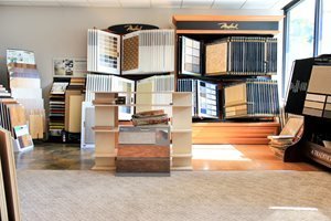 Flooring products display in showroom at Choo Choo Carpets & Floor Coverings, Inc in Lane Chattanooga, TN