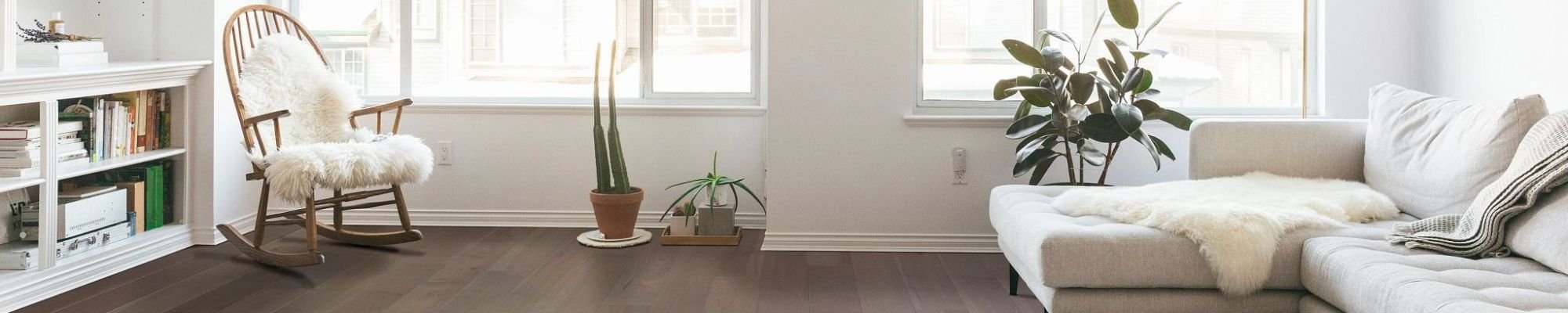 Livingroom with brown hardwood floor from Choo Choo Carpets & Floor Coverings, Inc in Lane Chattanooga, TN