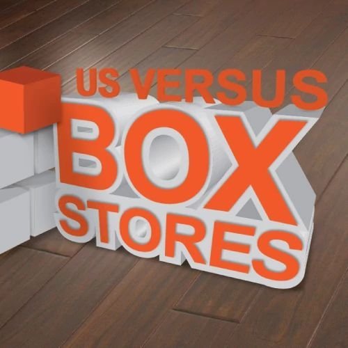 us vs box stores at Choo Carpets & Floor Coverings, Inc. in Chattanooga, TN