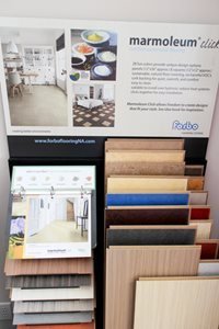 Flooring products display in showroom at Choo Choo Carpets & Floor Coverings, Inc in Lane Chattanooga, TN