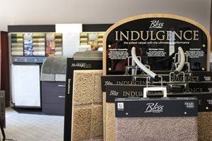 Flooring products display in showroom at Choo Choo Carpets & Floor Coverings, Inc in Lane Chattanooga, TN