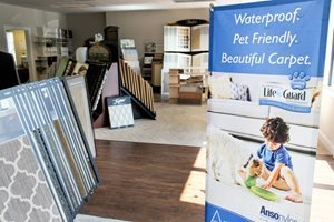 Flooring products display in showroom at Choo Choo Carpets & Floor Coverings, Inc in Lane Chattanooga, TN