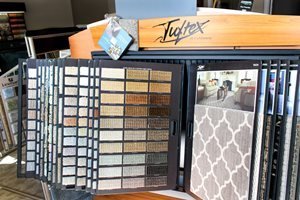 Flooring products display in showroom at Choo Choo Carpets & Floor Coverings, Inc in Lane Chattanooga, TN